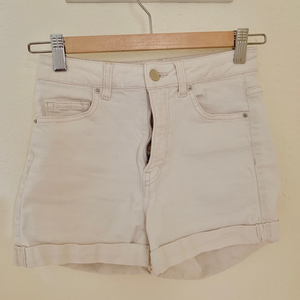 High-Waisted Denim Shorts